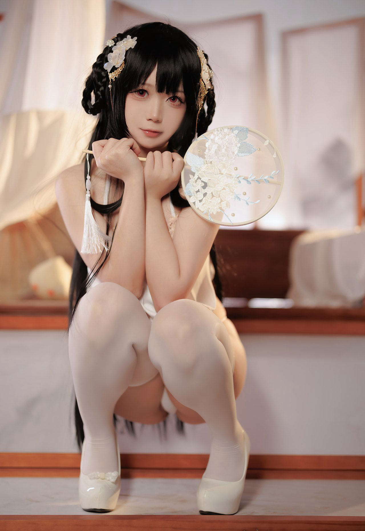 樱落酱2023最新cosplay图集大尺度超污动漫白丝美女
