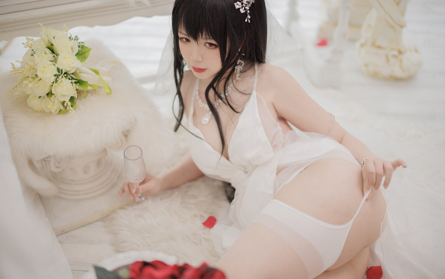 落樱酱白丝玉足丰满大胸高清cosplay嫩白美女大尺度